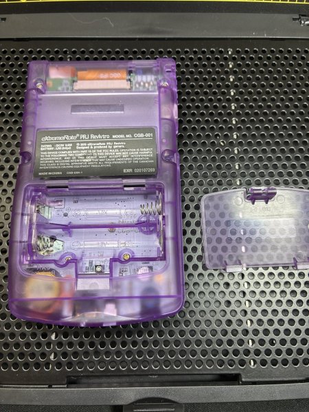 画像3: IPS液晶 ゲームボーイカラー 本体 [クリアパープル] *カスタムキャンセル品 (3)