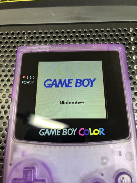 画像2: IPS液晶 ゲームボーイカラー 本体 [クリアパープル] *カスタムキャンセル品 (2)