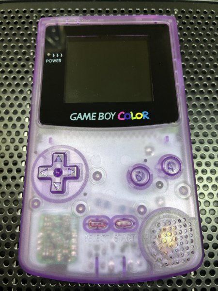 画像1: IPS液晶 ゲームボーイカラー 本体 [クリアパープル] *カスタムキャンセル品 (1)