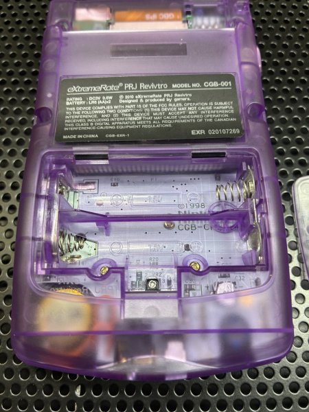 画像4: IPS液晶 ゲームボーイカラー 本体 [クリアパープル] *カスタムキャンセル品 (4)