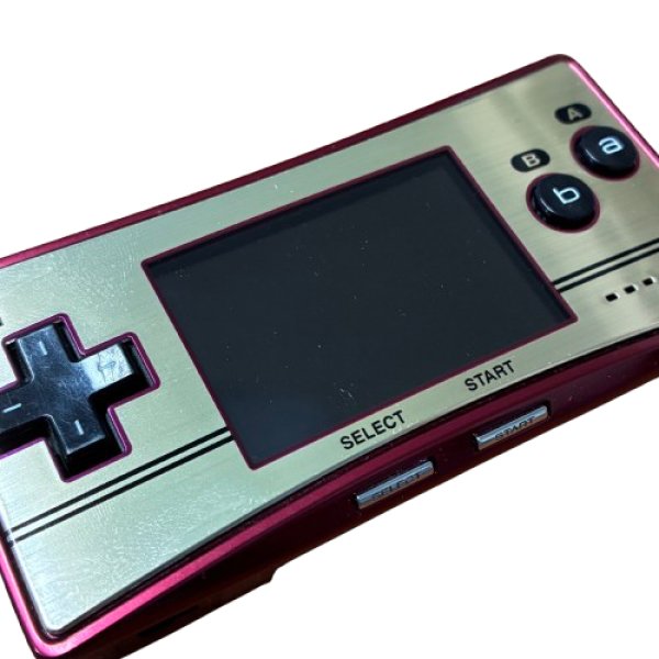 画像2: ゲームボーイミクロ 本体 20周年限定ファミコンカラー (2)